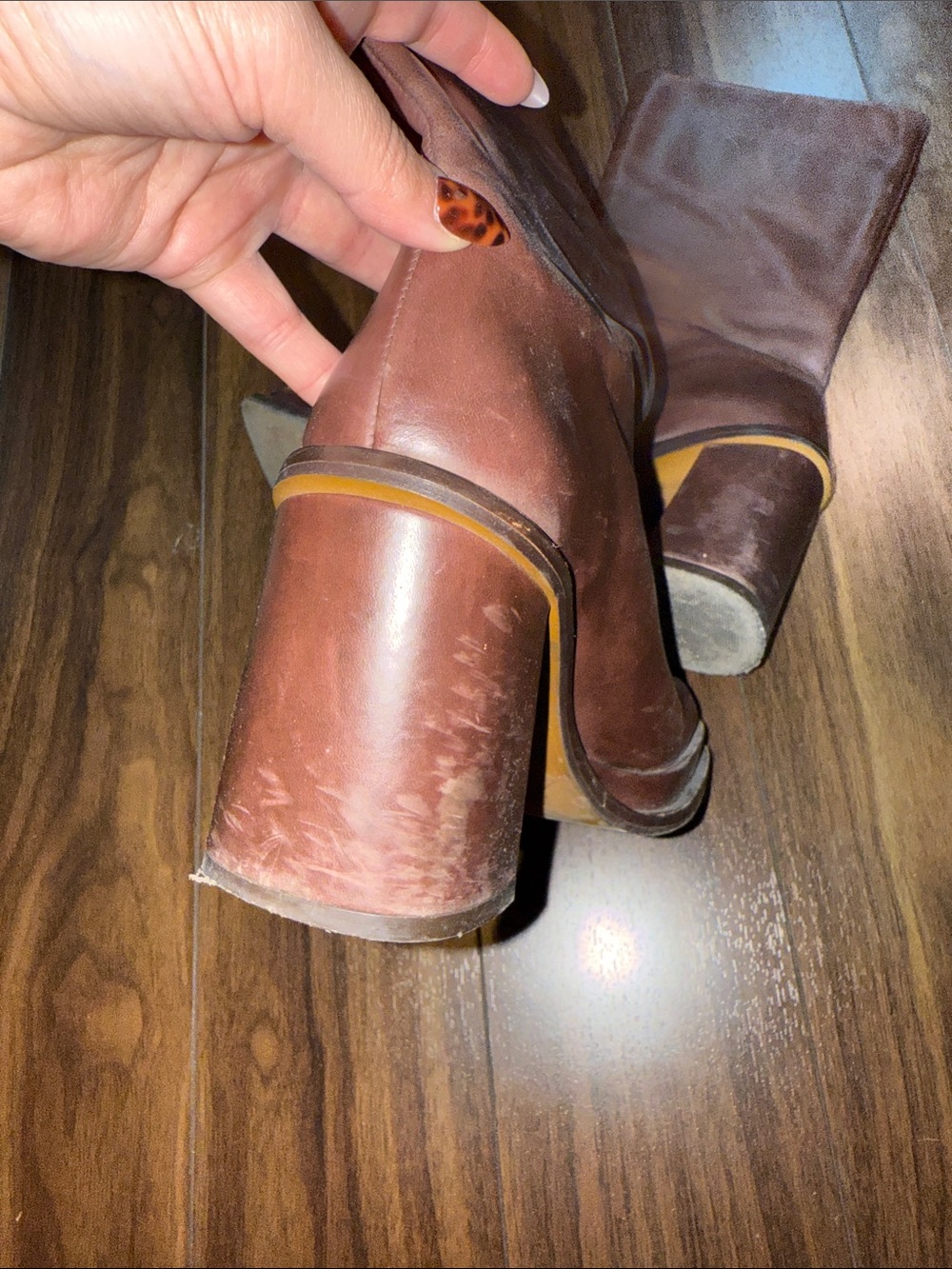 L’Intervalle Chaumont Brown Leather boots - Picture 6 of 6